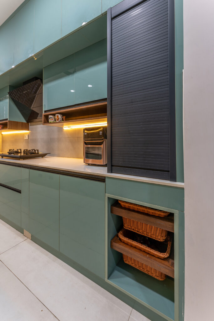 basket attached kitchen modular by untold concepts 