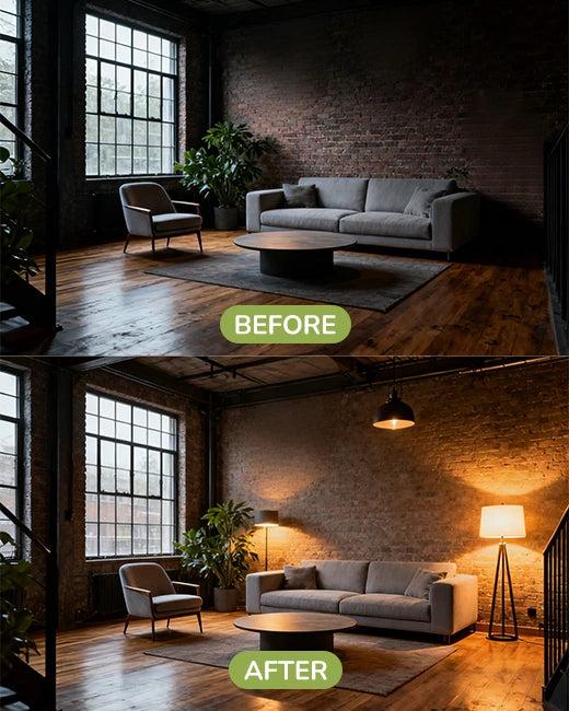 Layered Lighting in Interior Design: The stylish Home | Untold Concepts – Luxury Interior Designers in Chennai before after results of layered lighting by untold concepts