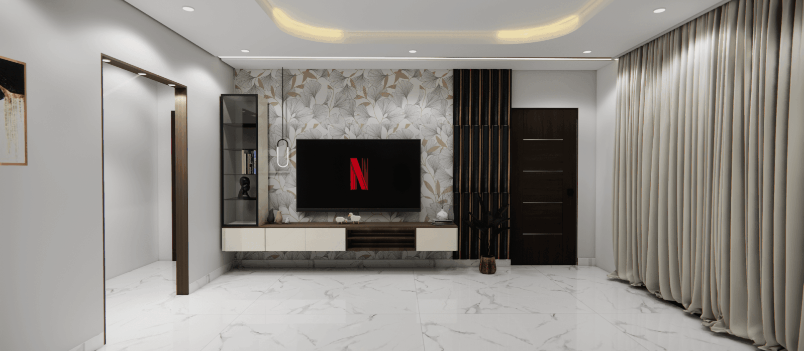 1.TV UNIT 04-04-2025 Tv Unit modern Living room by untold concepts