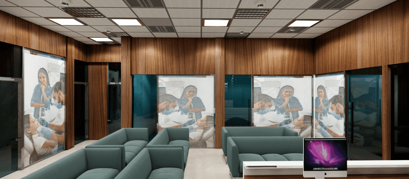 11 This patient room interior is designed to support healing with calming colors, ergonomic layout, and safety-focused detailing.