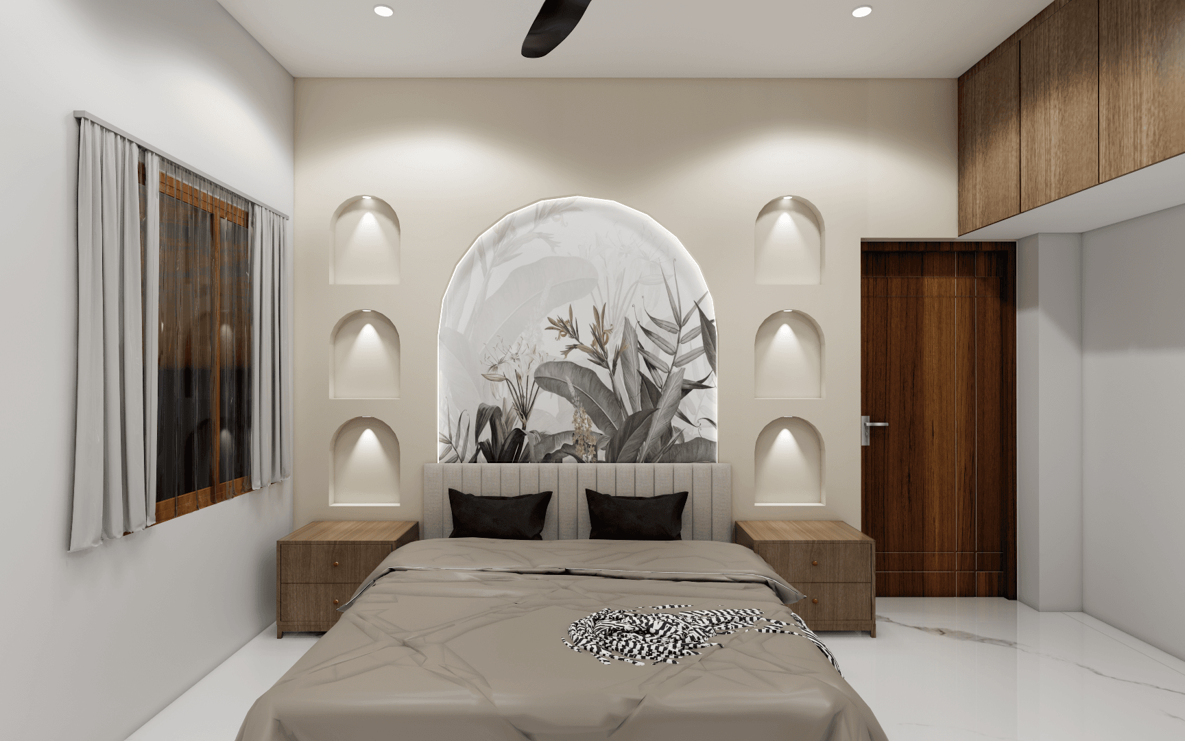 14 Elegant residential bedroom interior design in Chennai