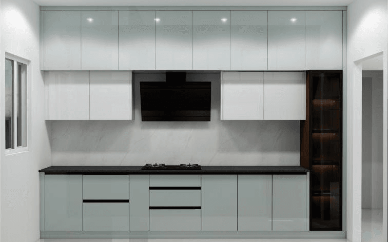 5 Modern kitchen interior design in Chennai with custom storage and sleek finishes.