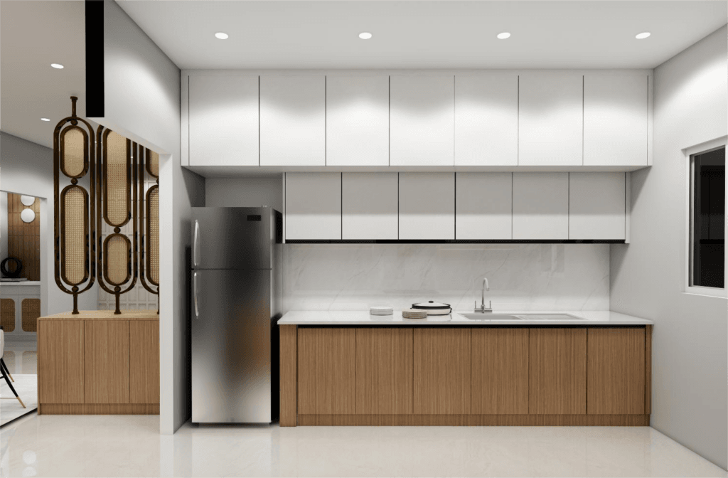 Laminate vs Acrylic Kitchen Cabinets: Which is Better for Modern Kitchens? | Untold Concepts – Luxury Interior Designers in Chennai Modern kitchen interior design in Chennai with custom storage and sleek finishes.