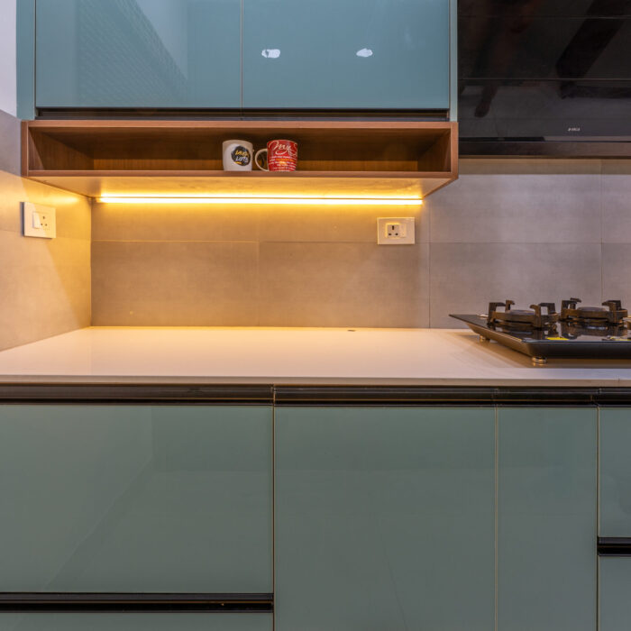 HiResPhotos-57 Stylish kitchen design with maroon ceiling enhancing contrast and depth